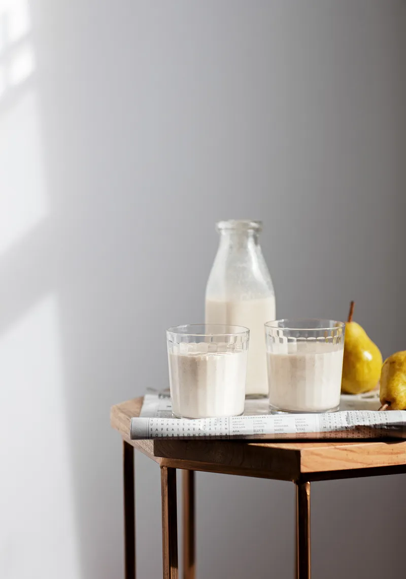 Lait frappé à l’avoine, à la poire & à l’érable