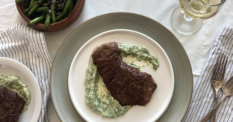 Bavette de veau grillée