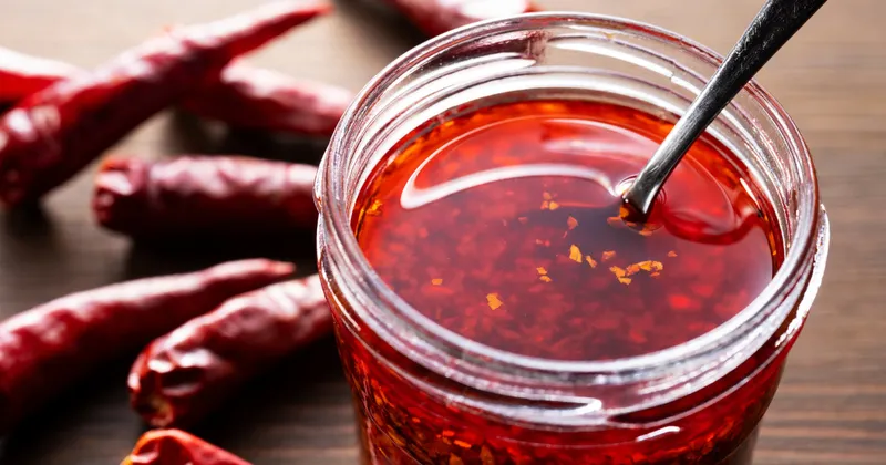 Huile de chili croustillante (spicy chili crisp)