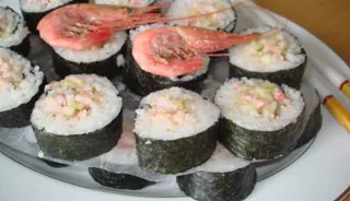 Mes sushis aux crevettes