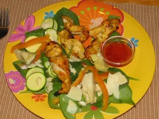 Brochettes de poulet au yogourt