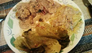 Filets de porc sauce au fromage bleu