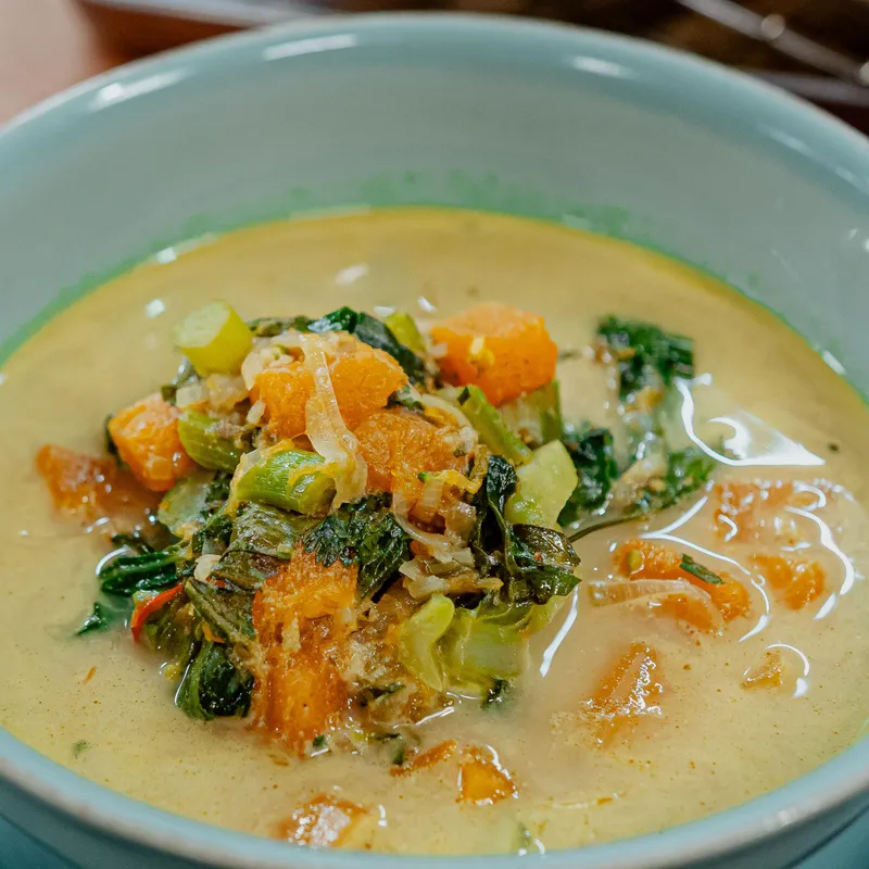 Soupe à la courge et au lait de coco