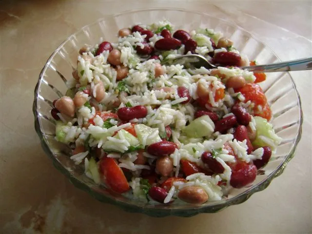 Salade de riz aux lentilles de Jojo