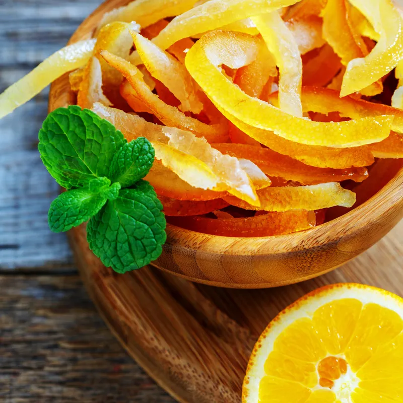 Zestes d’orange confits