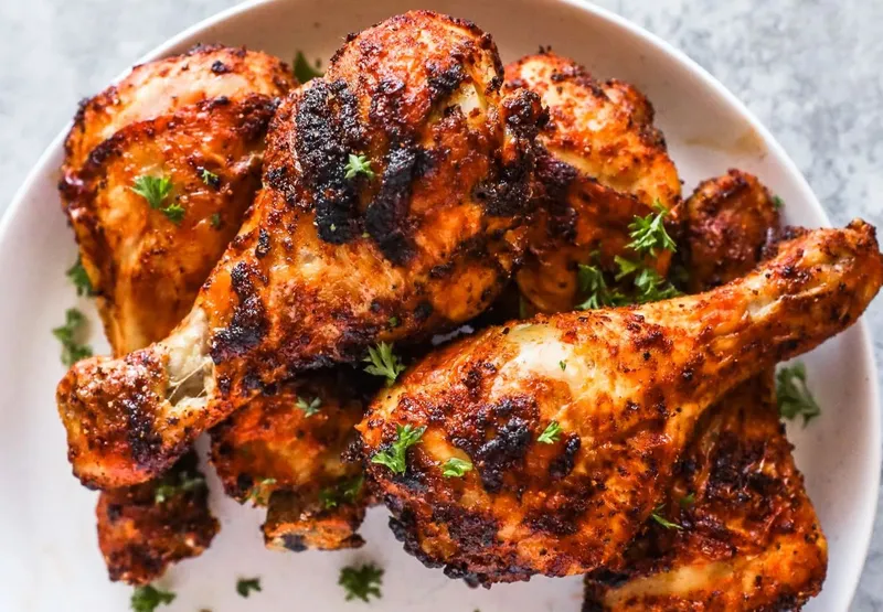 Pilon de poulet à la friteuse à air chaud