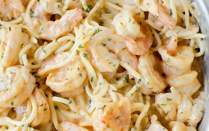 Pâtes aux crevettes Bang! Bang!