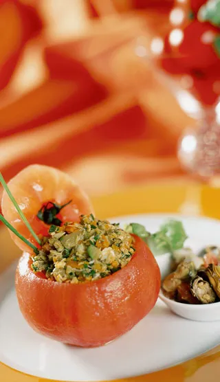 Tomates Savoura farcies aux fruits de mer