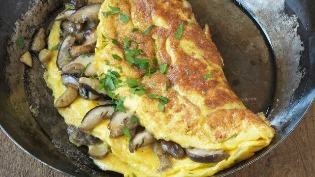 Omelette aux cèpes