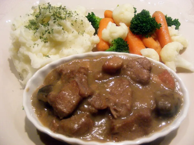 Bourguignon de chevreuil ou d'orignal