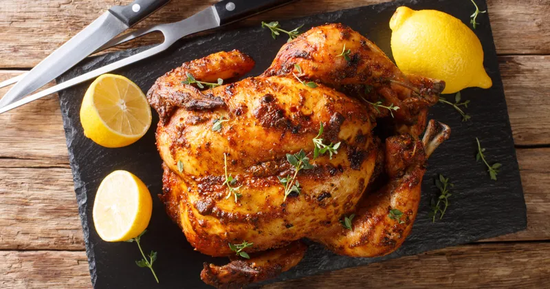 Poulet rôti au four