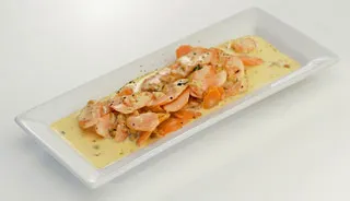 Carottes à la crème de noisettes