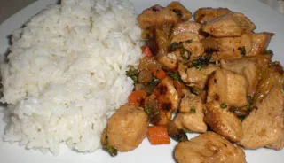 Bouchées de poulet au miel et au gingembre