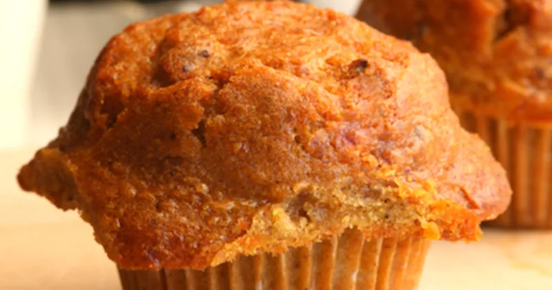 Muffins aux carottes fourrés au sirop de cacao