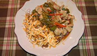 Légumes au poulet asiatique