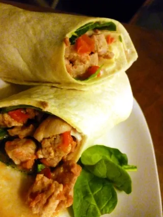 Wrap au filet de porc
