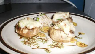 Champignons farcis au crabe