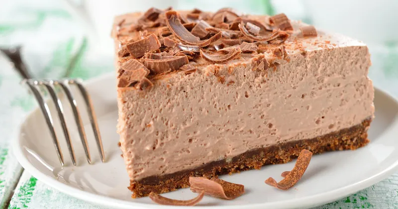 Gâteau au fromage et au chocolat sans cuisson
